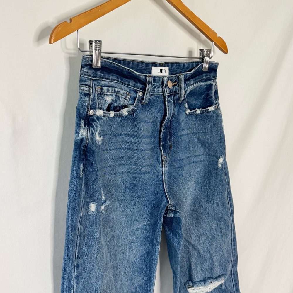 JBD Just Black Denim Size 26 Distressed Blue Women's Jeans - Picture 3 of 13